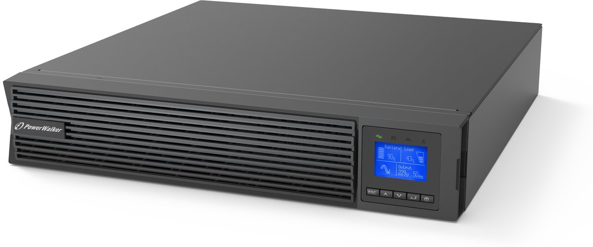 PowerWalker VFI 1500 ICR IoT Dubbele conversie (online) 1,5 kVA 1500 W 8-voudig