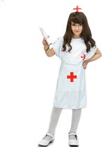 Verpleegster kostuum - Verpleegster pakje - Jurk - Dokter - Zuster - Verkleedkleren - Carnavalskleding - Carnaval kostuum - Meisjes - 10 tot 12 jaar
