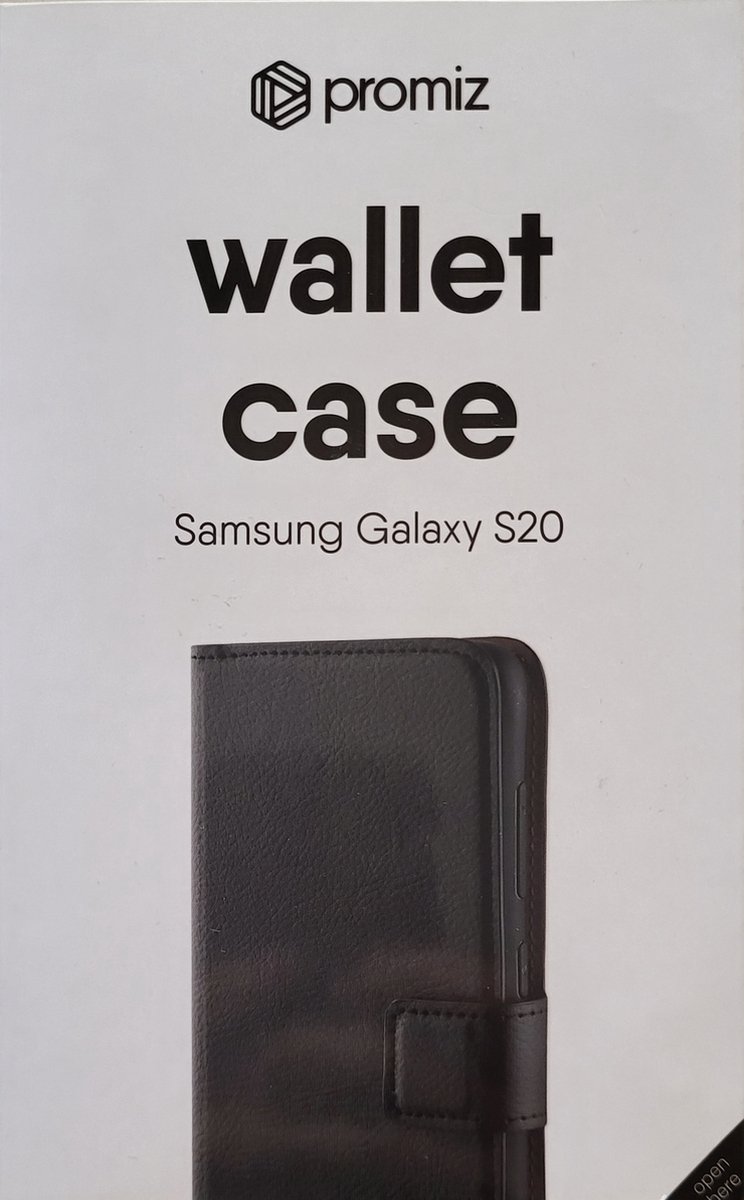 Promiz Wallet case Samsung Galaxy S20 Bookcase Zwart