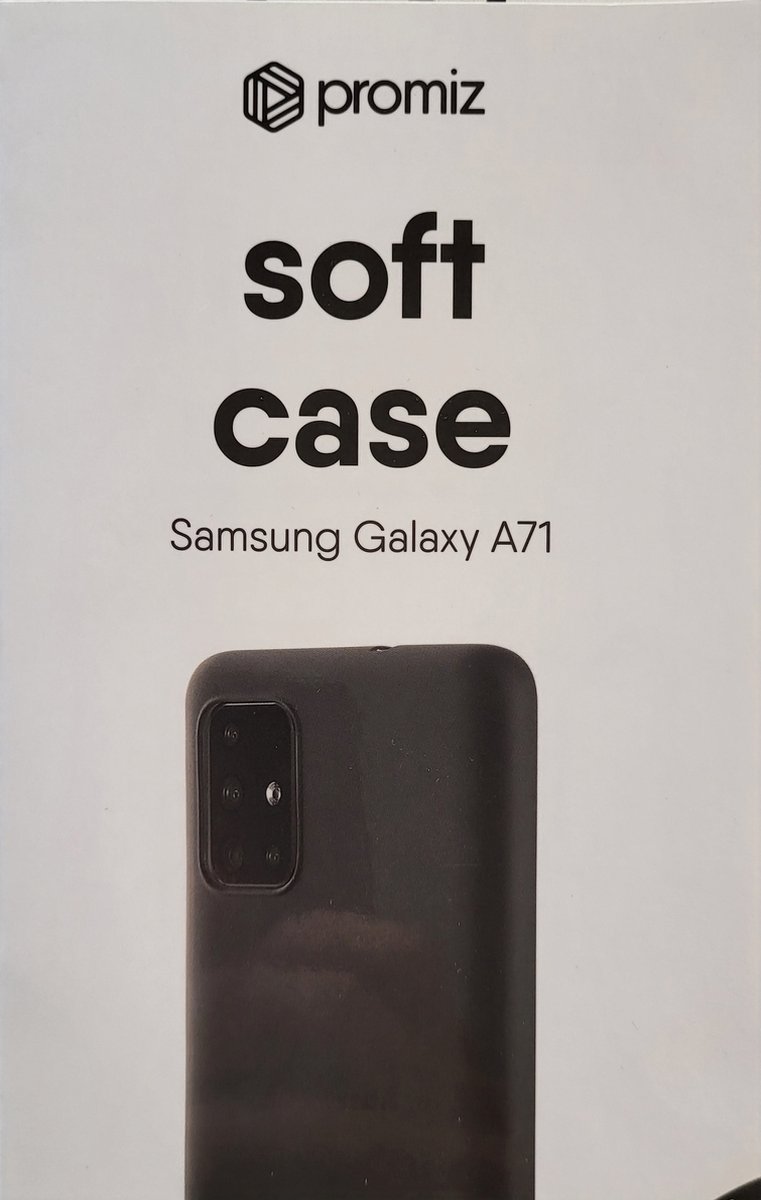 Promiz Soft Case Samsung Galaxy A71 Back Cover Zwart