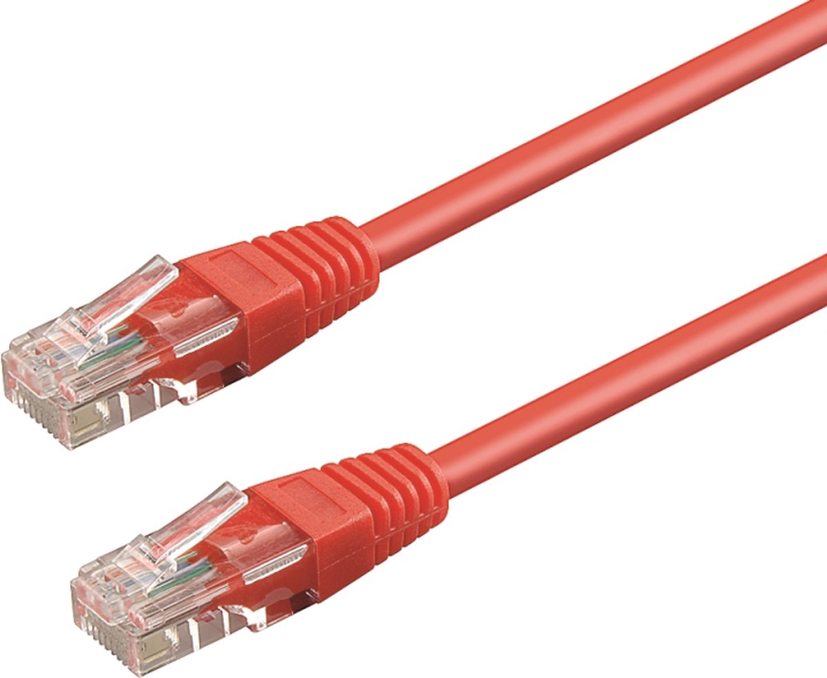 WP WPC-PAT-5U050R netwerkkabel 5 m Cat5e U/UTP (UTP) Rood