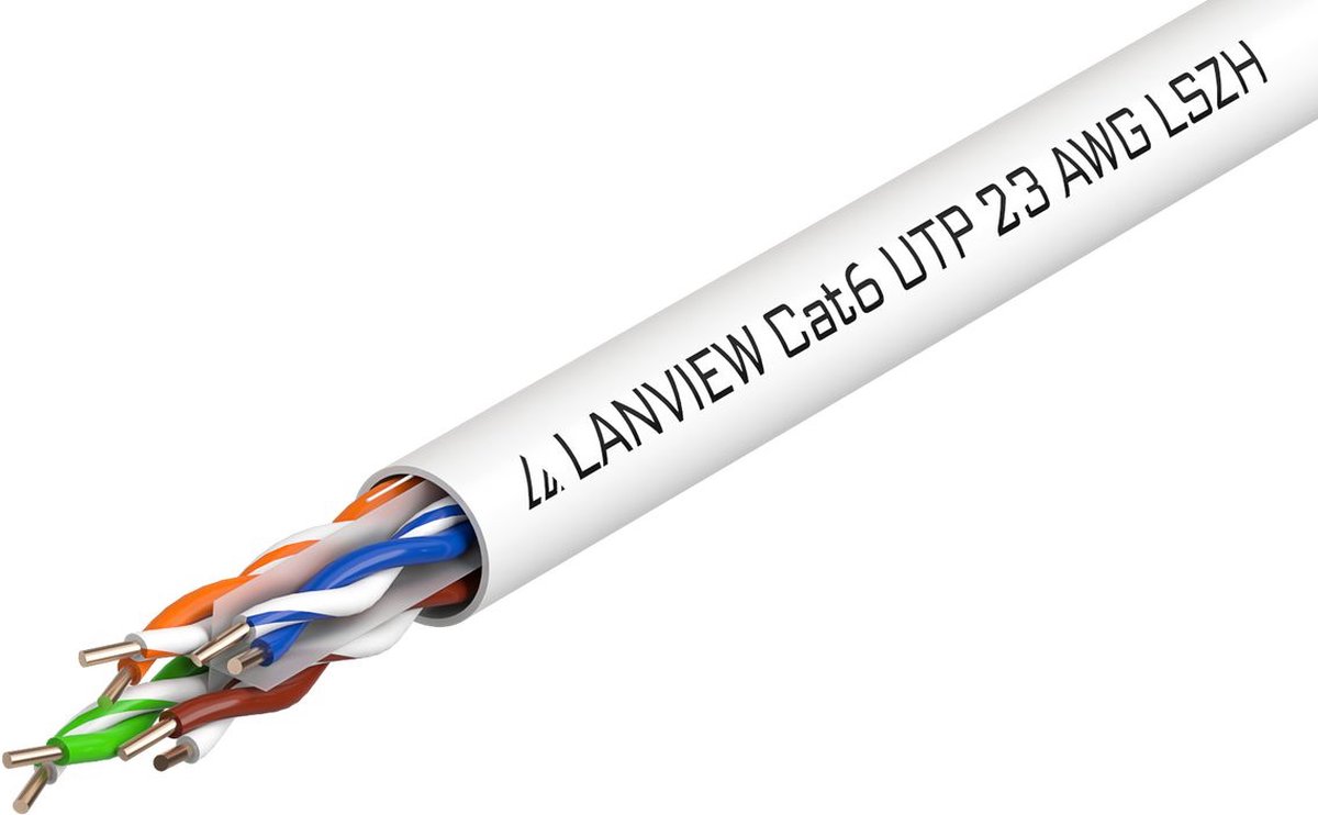 Lanview LVN122112, 305 m, Cat6, U/UTP (UTP) Eca class