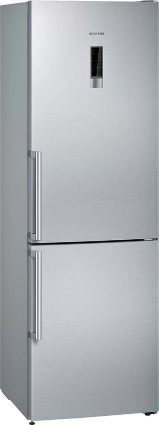 Siemens iQ300 koelvriescombinatie 324L noFrost hyperFresh inox antiFingerprint 186cm E-class