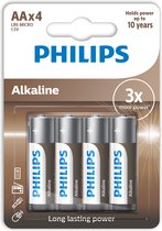 PHILLIPS | Philips Alkaline Batteries Aa Lr6 Pack 4