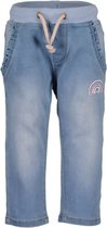 Blue Seven-Mini girls woven pull-up jeans-JEANSBLUE ORIG