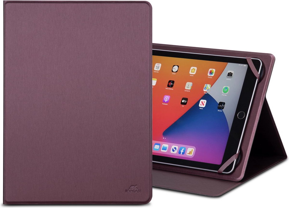 Rivacase 3147 Malpensa - Tablet Hoes 10.1-11 inch voor iPad/Samsung Galaxy - Kunstleer - Bordeaux