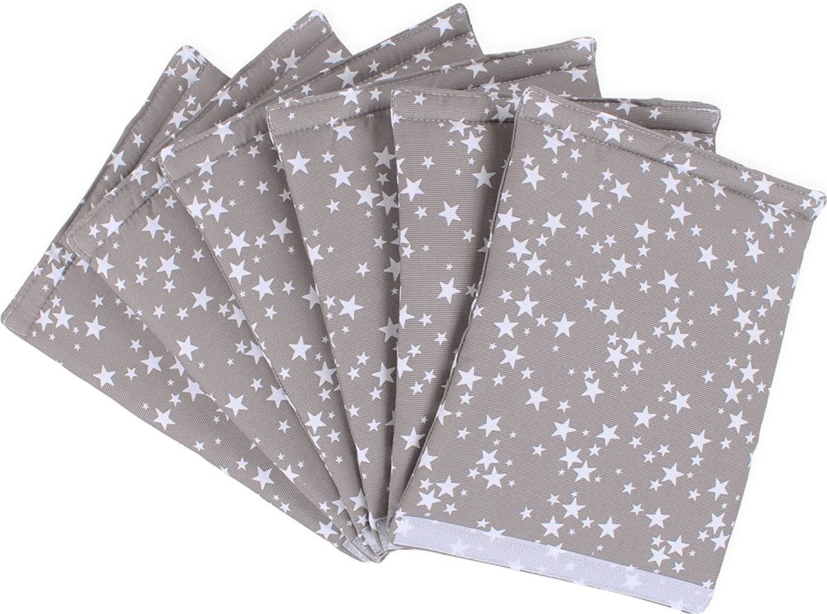 Goedkoopste babybay Nestje Ultrafresh Piqué geschikt voor model Original, taupe sterren wit