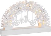 Arc lumineux, éclairage LED, arc de lampe, décoration de Noël, à piles, motif flocon de neige