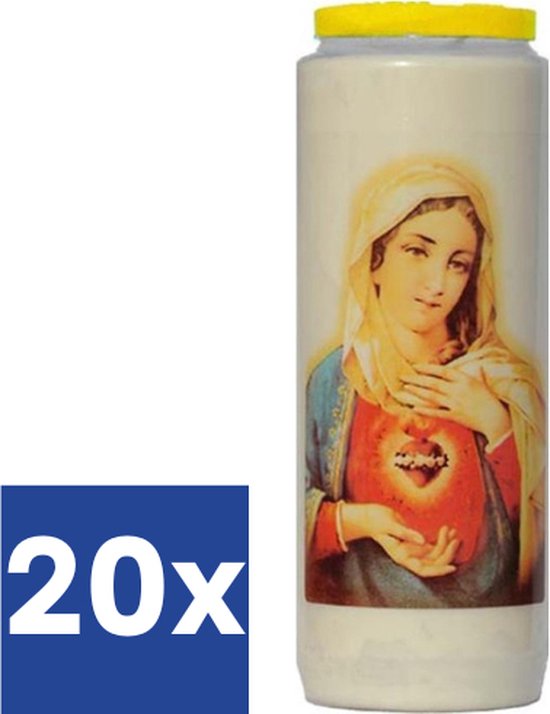 Noveen Heilige Maria Kaars - 9 dagen branders (Voordeelverpakking) - 20 stuks