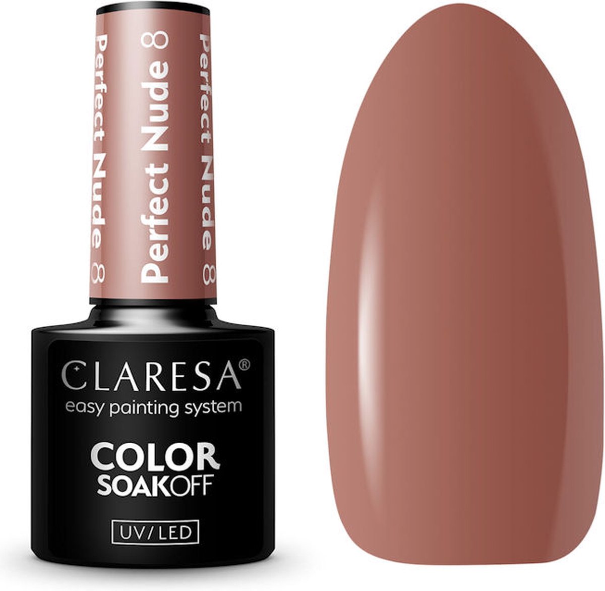 Claresa UV/LED Gellak Perfect Nude #8 – 5ml.