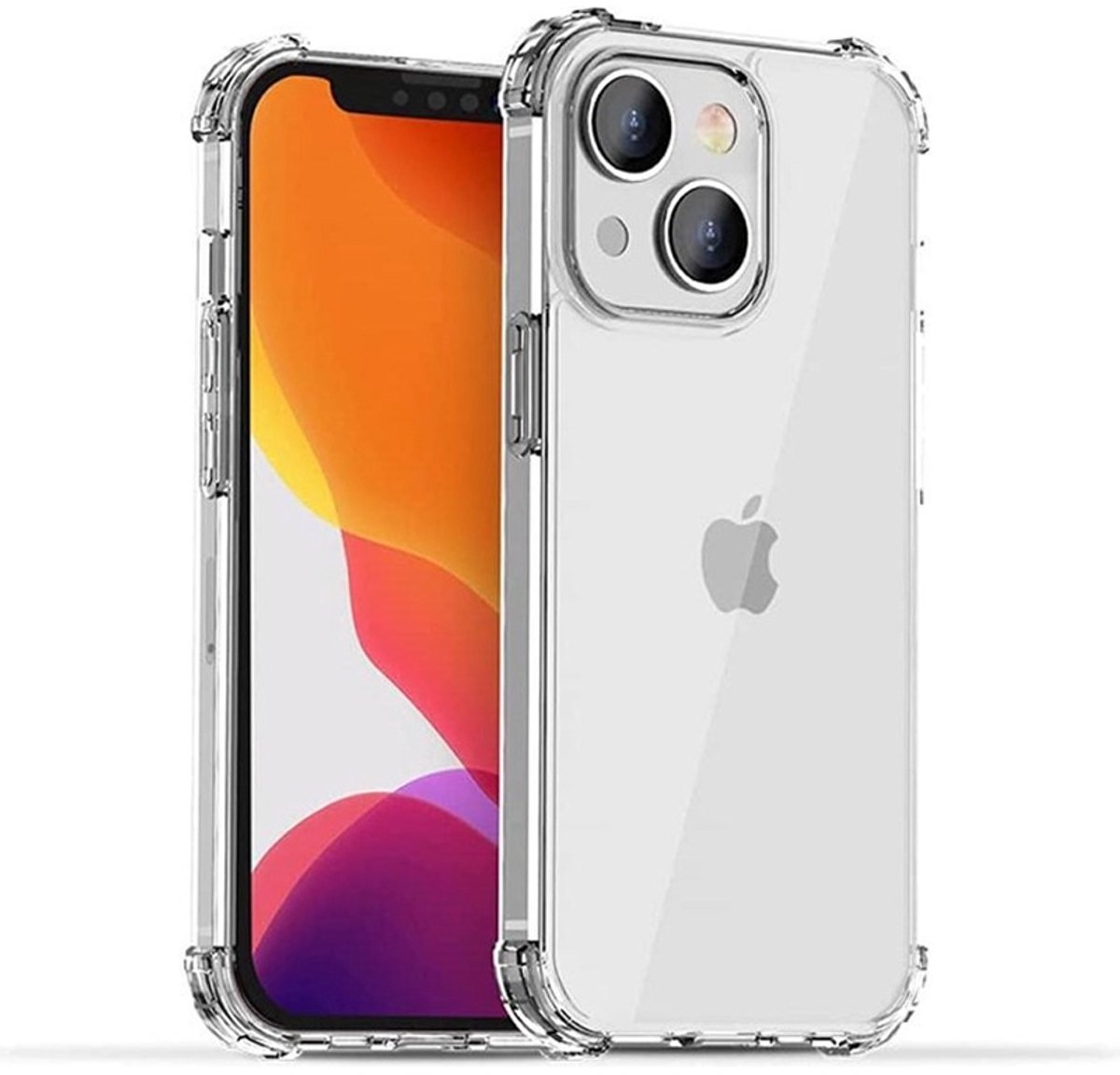 Clear Rugged geschikt voor iPhone 13 Hoesje - transparant