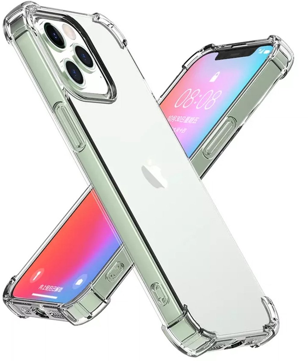 Clear Rugged geschikt voor iPhone 13 Pro Max Hoesje - transparant