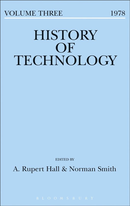 History of Technology - History of Technology Volume 3 - cover