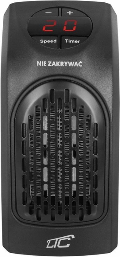Luchtverwarmer - Heater - Zwart - 2 Standen - Warme en Koude lucht - Infrarood - Energiebesparing - Elektrische Ventilatorkachel - Warmte Ventilator - Warmte - Straalkachel - Energiezuinige Verwarming - Warme Lucht Blazer - Draagbaar