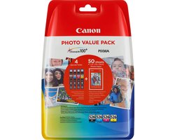 Canon CLI-526 C/M/Y/BK Zwart, Cyaan, Geel, Magenta inktcartridge