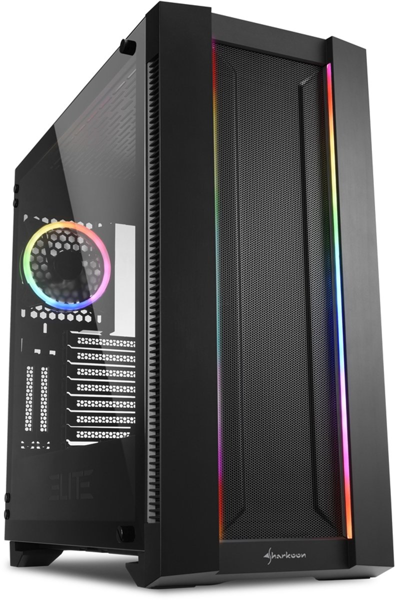 Sharkoon ELITE SHARK CA200M Midi ATX Tower Zwart
