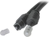 Câble optique SPDIF Lindy TosLink, câble audio 5 m noir