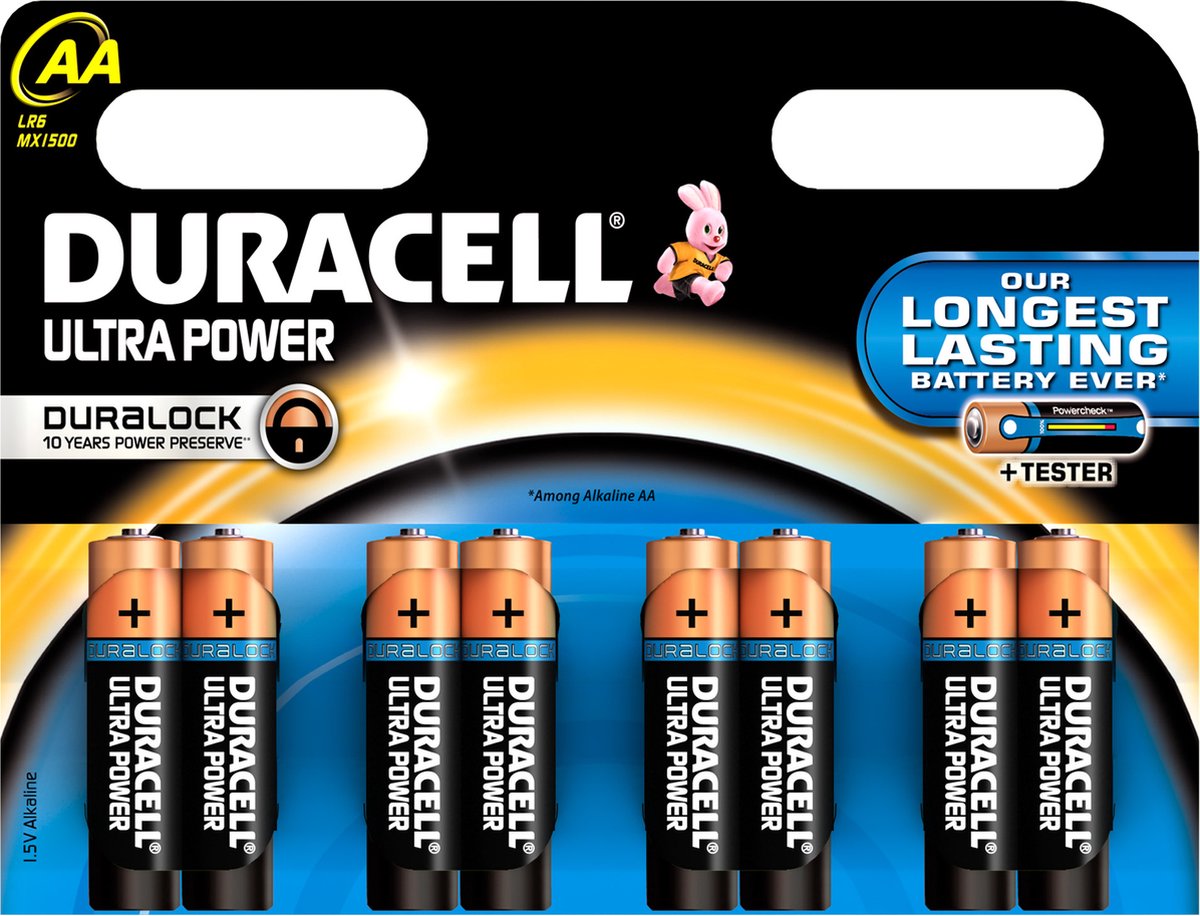 Pile Alcaline LR06 AA 1,5 v Ultra Power Duracell