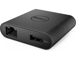 DELL DA200 Bedraad USB 3.2 Gen 1 (3.1 Gen 1) Type-C Zwart
