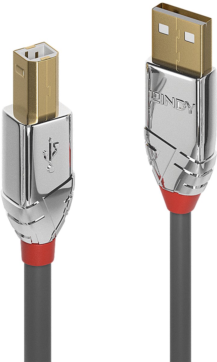 Kabel Micro USB LINDY 36643 3 m Zwart Grijs (1 Stuks)