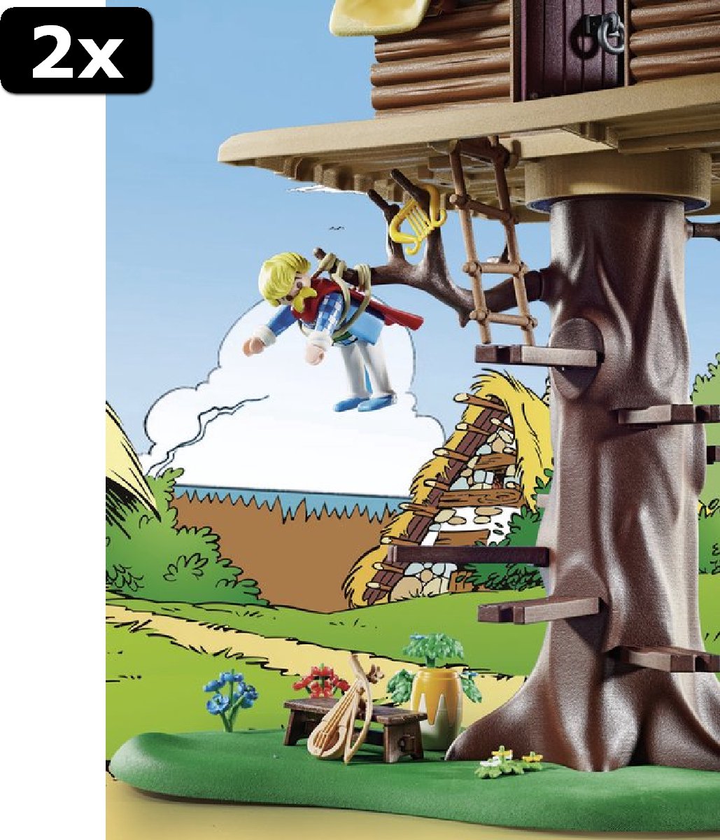 Playmobil Asuncetrolx Avec Cabane Dans Les Arbres Astérix