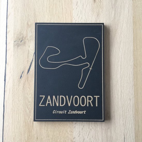 Houten kaart Circuit Zandvoort - Medium