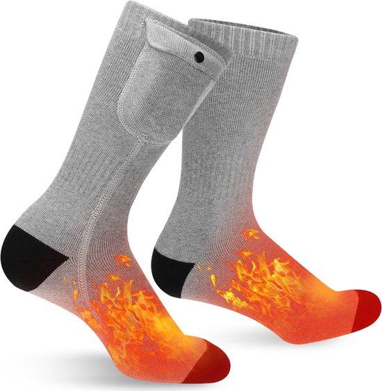 Chaussettes chauffantes électriques avec batterie rechargeable - Chausettes  thermique... | bol.com