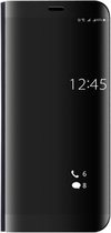 Voor Huawei Mate 10 Pro Galvaniseren PC + PU Horizontale Flip Beschermhoes met Standhouder & Slaap / Wekfunctie (Zwart)