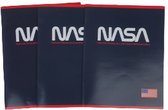 NASA schoolschrift - Blauw / Rood - Papier - A5 - Set van 3 - Campus - School - Back2School - Kantoor