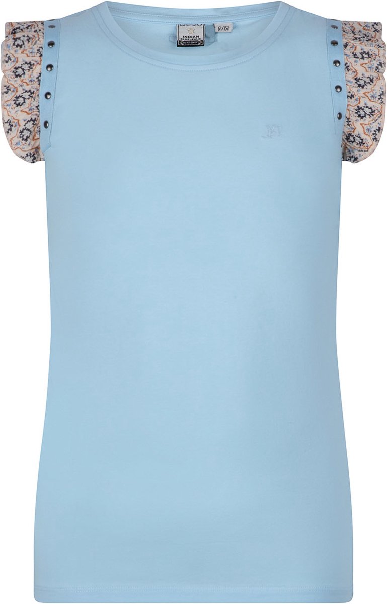 Indian Blue Jeans meisjes singlet WOVEN SLEEVE Soft Blue