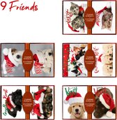 50 stuks Kerstkaarten - Nieuwjaarskaarten - met envelop - Honden en Katten -| 5 pakjes |serie  22-9