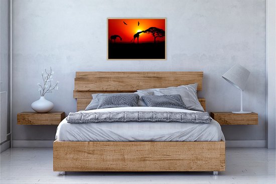 Affiche Sunset Savanna | Affiche animaux | Affiche Afrique| Poster paysage| Affiche animaux