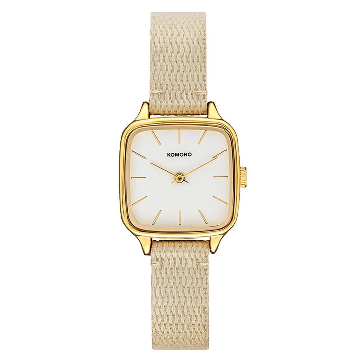 Komono Kate Heritage Tan Polshorloge W4283 Goudkleurig