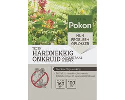 Pokon tegen Hardnekkig Onkruid Concentraat - 100ml - Goed voor 160m2 - 12,5ml per 1l water