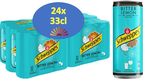Schweppes | Bitter Lemon | Blik | 24 x 33 cl