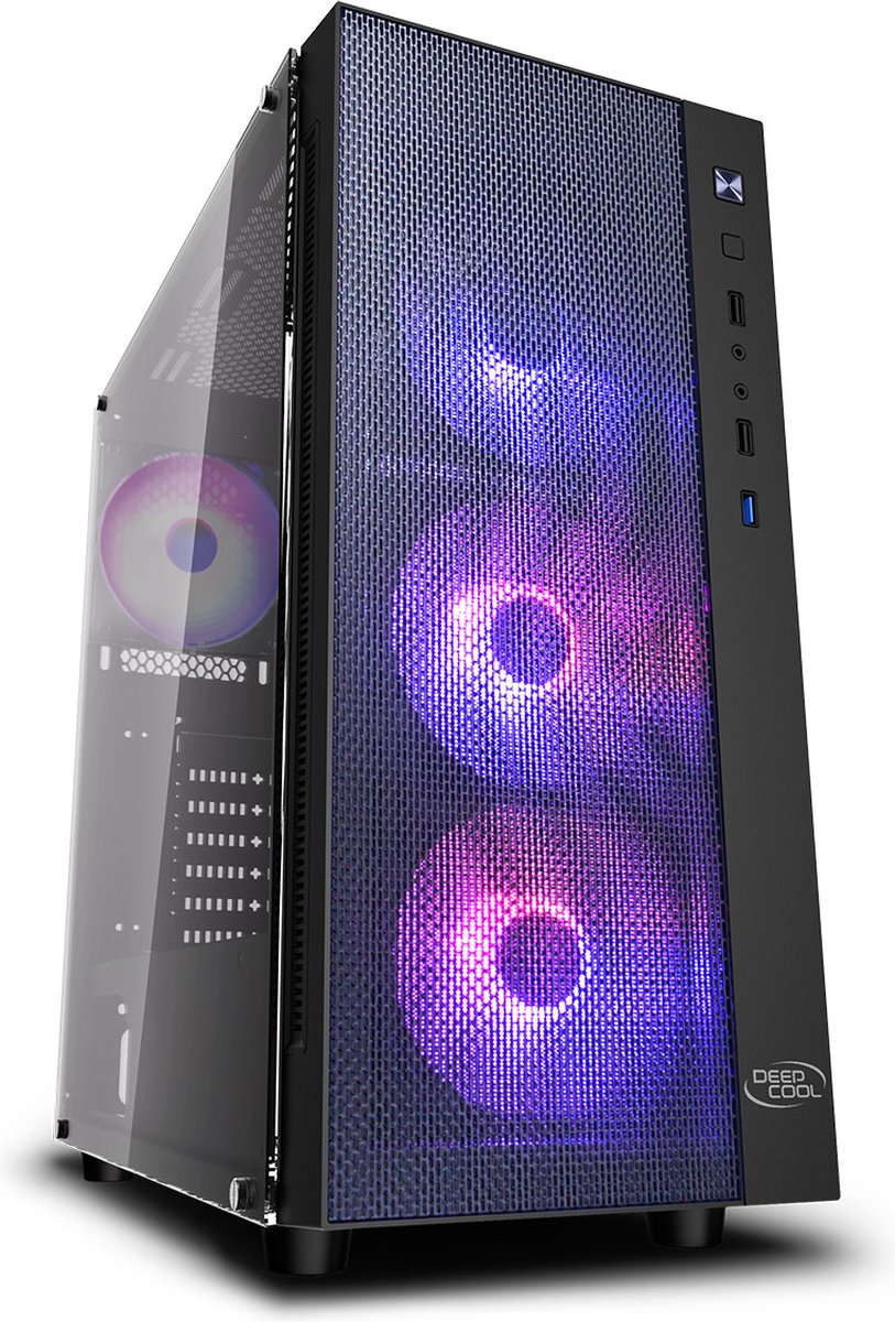 Deepcool Matrexx 55 Mesh RGB Tempered Glass E-ATX Zwart