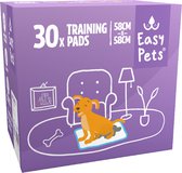 Easypets Puppy Training Pads - Apprentissage de la propreté de la propreté - Toilettes pour chiens - 58 x 58 cm - 30 pièces