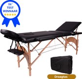 Alora Massagetafel Zen Budget - Max. Draagvermogen 250 KG - 8 Hoogtestanden - Incl. Opbergtas - Houten Onderstel - massage bed