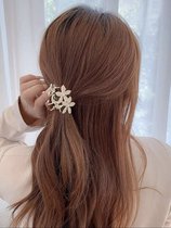 Nerissa- Luxe Haarklem Klein - Haarclip/Haarspeld - Haaraccessoires Bruiloft - Goud
