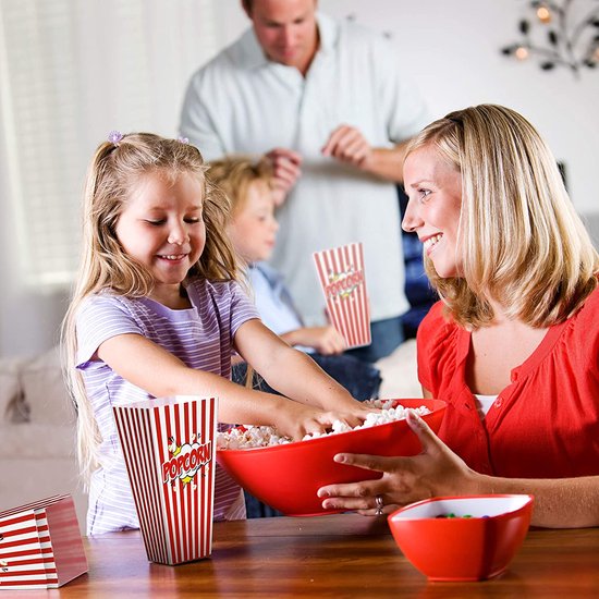HENBRANDT 10PCS Petites Boîtes de Pop Corn 14x7,5cm Pot Popcorn Rétro  Bonbons Gâteries Conteneur pour Fêtes Anniversaire, Soirées Cinéma, et Noël  : : Cuisine et Maison