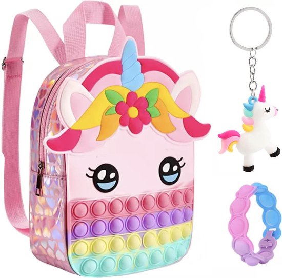 fidget toys - Unicorn - sac à dos fille - cartable fille - speelgoed  licorne - pop it... | bol.com