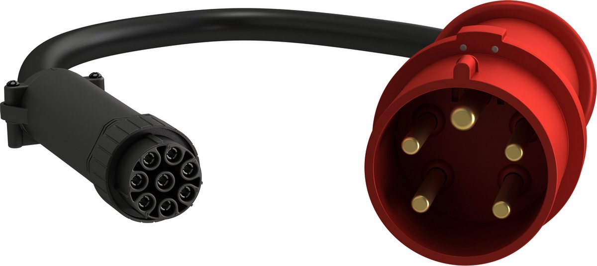Vertiv FSC3U002 electriciteitssnoer Zwart, Rood 3 m