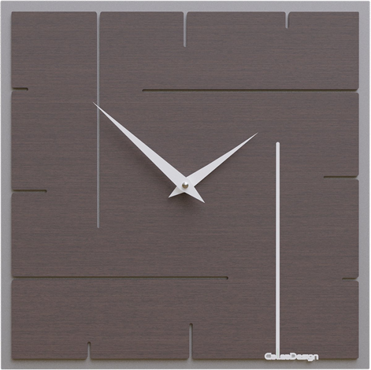 Wandklok GUIDO WENGE Modern Design Italiaanse Wandklok
