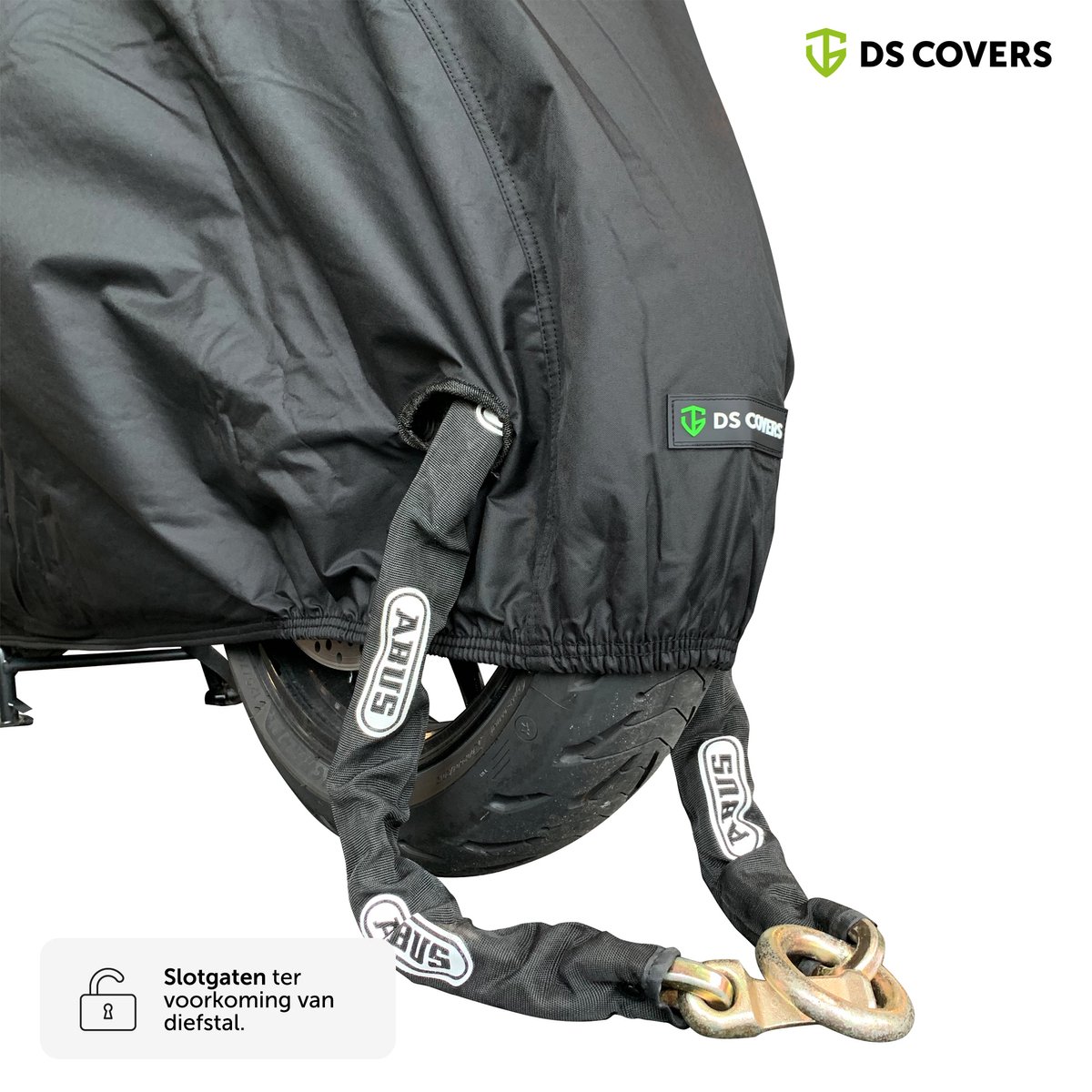 ALFA Motorhoes Buiten – Waterdichte Motor Cover – Regen- & Weerbestendig – Met Topkoffer – Maat XL – DS COVERS – foto 4