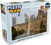 Puzzel Panorama - Den Haag - Architectuur - Legpuzzel - Puzzel 1000 stukjes volwassenen