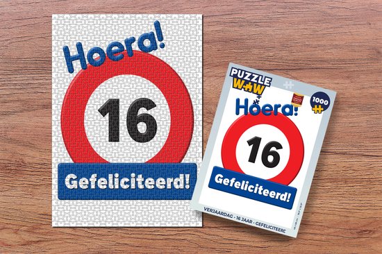 Puzzle Anniversaire - 16 Ans - Félicitations - Puzzle - Puzzle 1000 pièces d'adultes