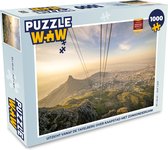 Puzzel Uitzicht vanaf de Tafelberg over Kaapstad met zonsondergang - Legpuzzel - Puzzel 1000 stukjes volwassenen