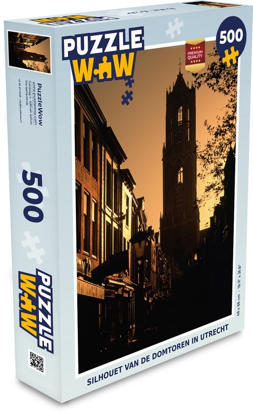 Puzzel Utrecht - Toren - Silhouette - Legpuzzel - Puzzel 500 stukjes |  bol.com