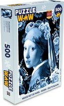 Puzzle Fille à la perle - Roses - Bleu de Delft - Jigsaw Puzzle - Puzzle 500 pièces - Sinterklaas présente - Sinterklaas pour les grands enfants