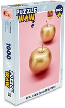 Puzzel Appel - Goud - Stilleven - Legpuzzel - Puzzel 1000 stukjes volwassenen